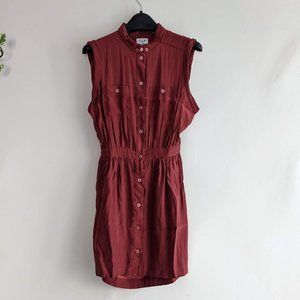 Yellow is Gold | Silk Open-Back Shirtdress Size XS